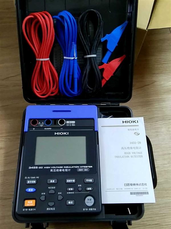 日本日置 HIOKI 3455-20高壓絕緣電阻測試儀，5000V電壓.
